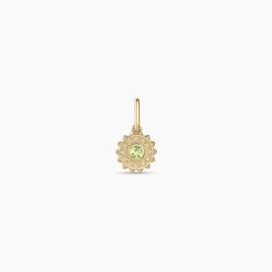 Gorjana Sun Birthstone Charm Peridot